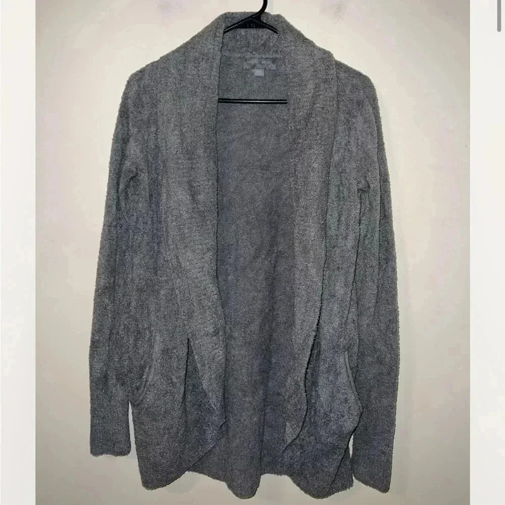 Barefoot Dreams CozyChic Cardigan Sweater Green XS/S